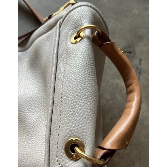 Marc by Marc Jacobs Classic Natasha Crossbody Bag White Cream Pebbled Leather - Picture 13 of 16